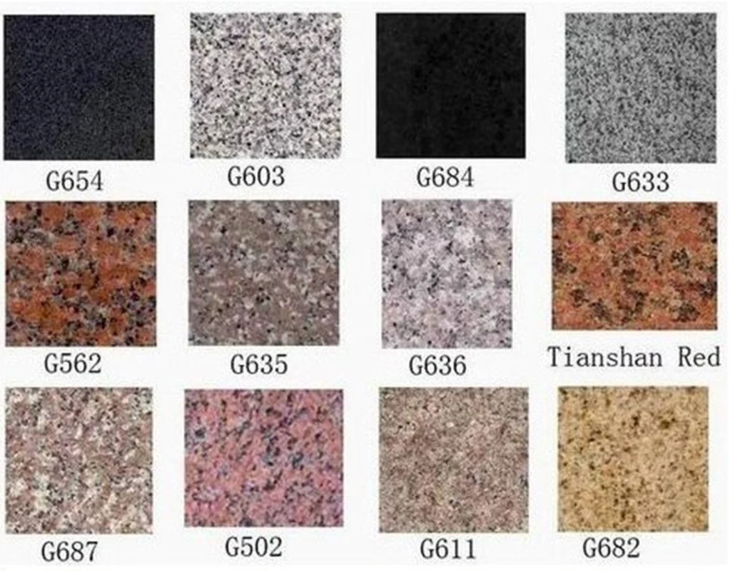 Outdoor Landscaping Driveway 654 Granite Small Size Cube Stone for Paving